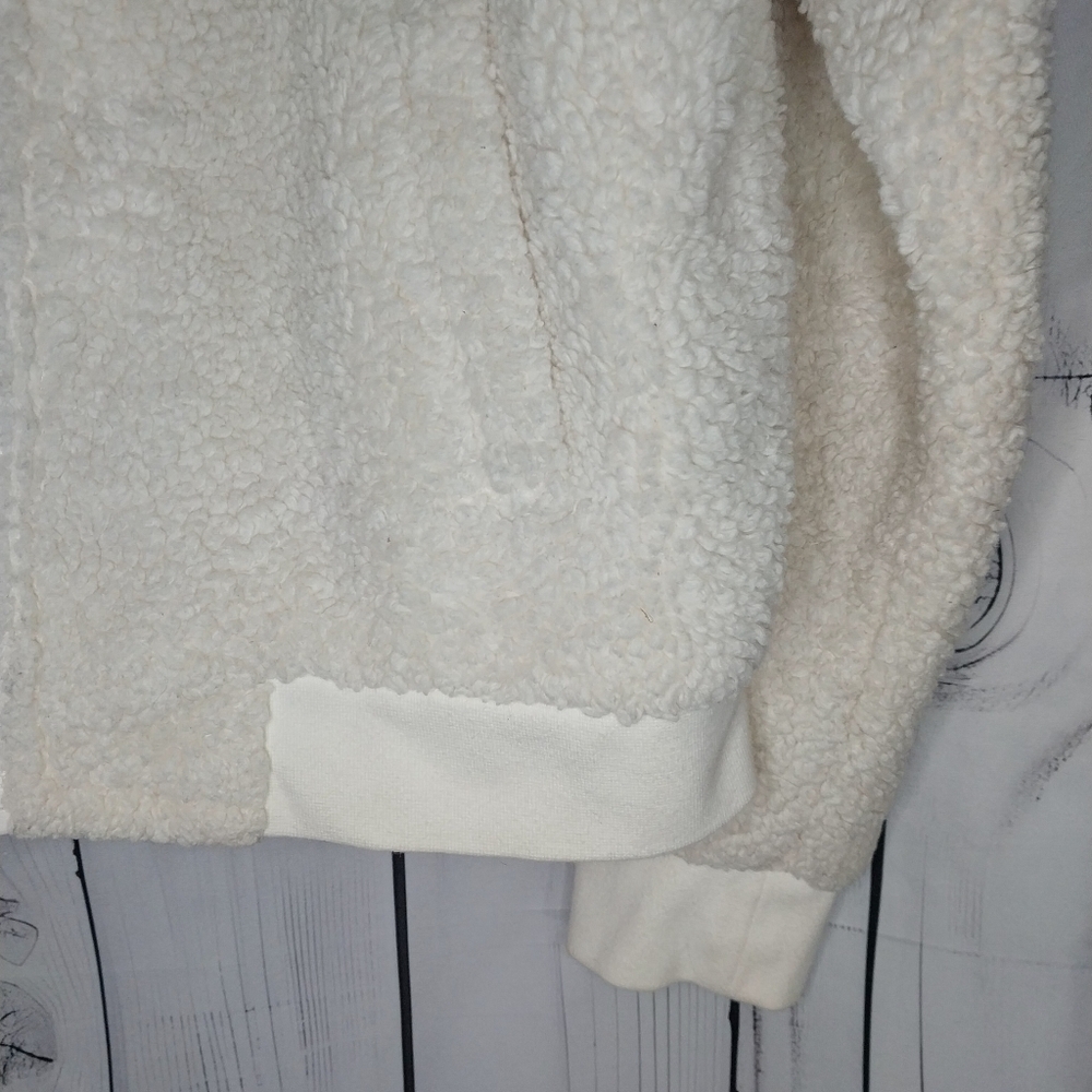 J.Crew Mercantile Fuzzy Teddy Sherpa Cozy Bomber Jacket - Picture 2 of 10